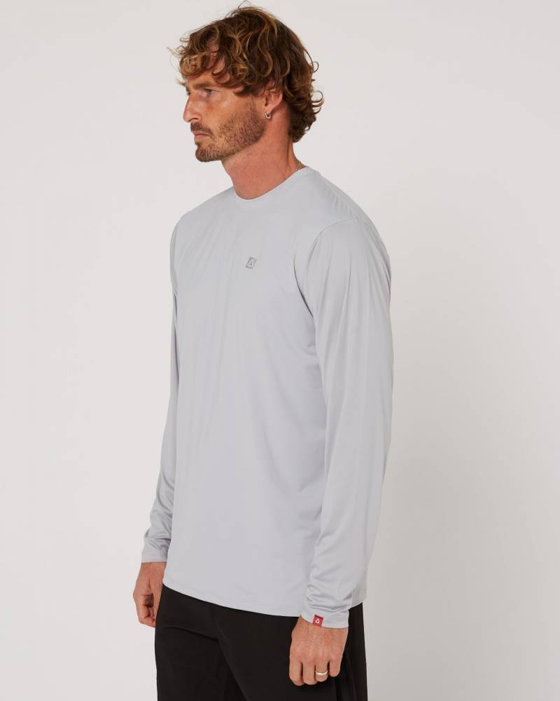 Follow Hybrid Tee L/S - Light Grey
