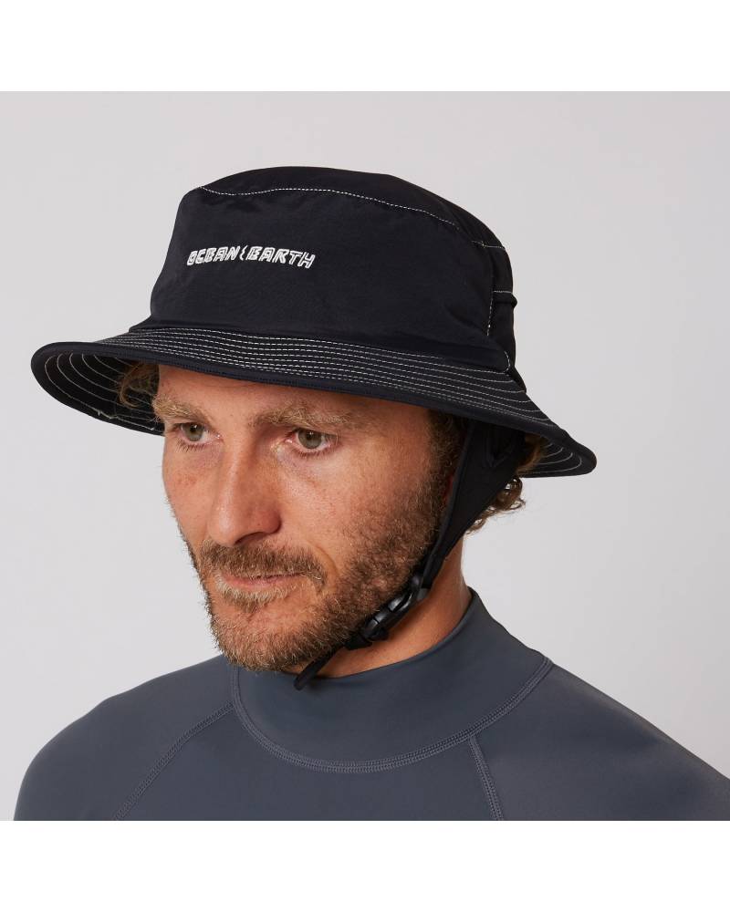 G-Land Soft Peak Surf Hat - Black