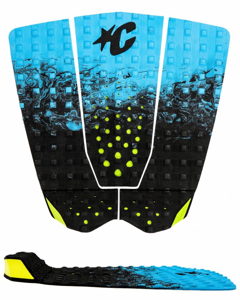 Grom Griffin Colapinto Lite Tail Pad - Cyan Fade Black Lime