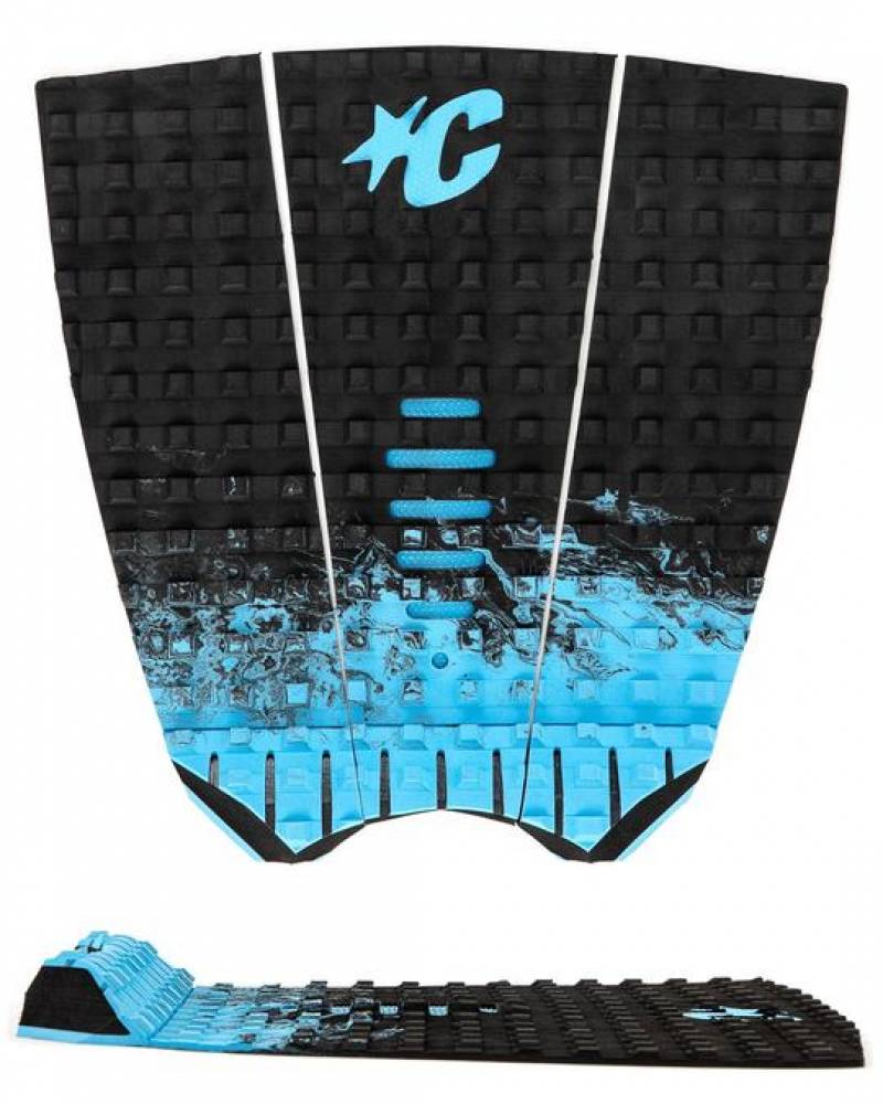 Mick Fanning Tail Pad - Black Fade Cyan