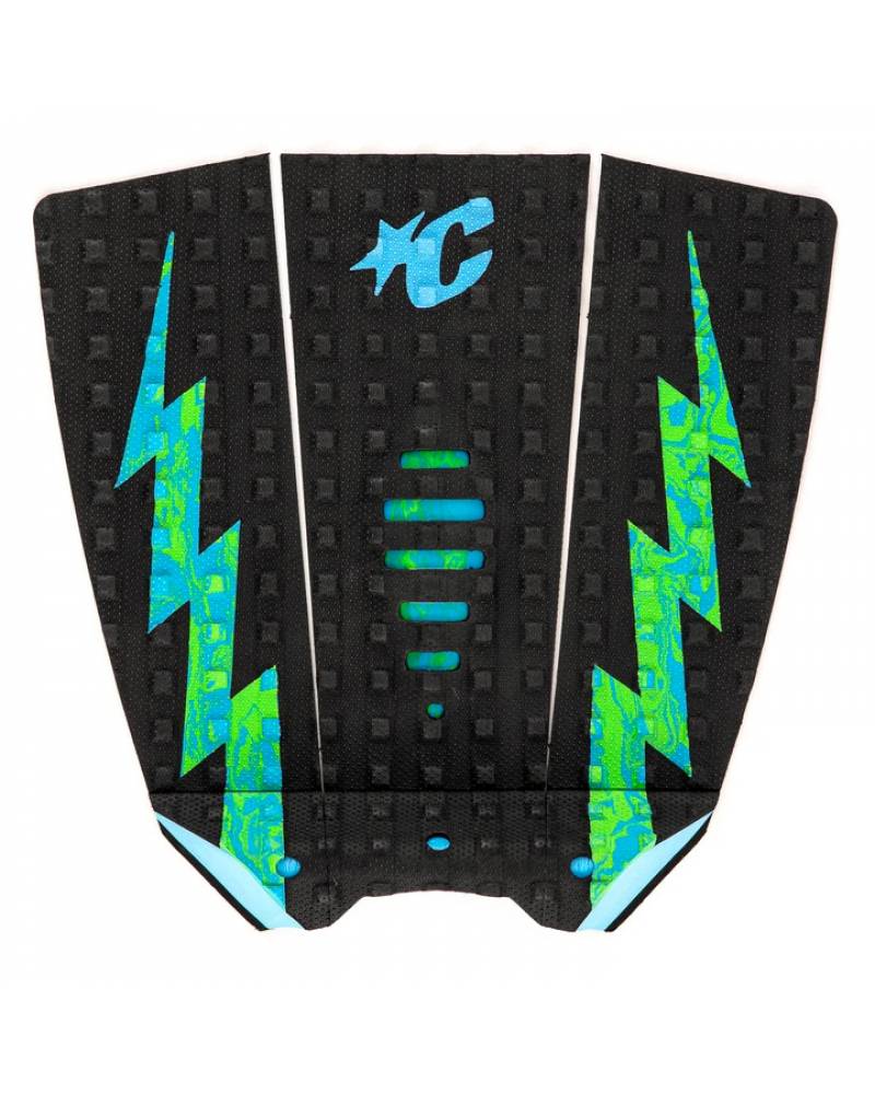 Mick Eugene Fanning Lite Tail Pad - Black / Cyan / Green