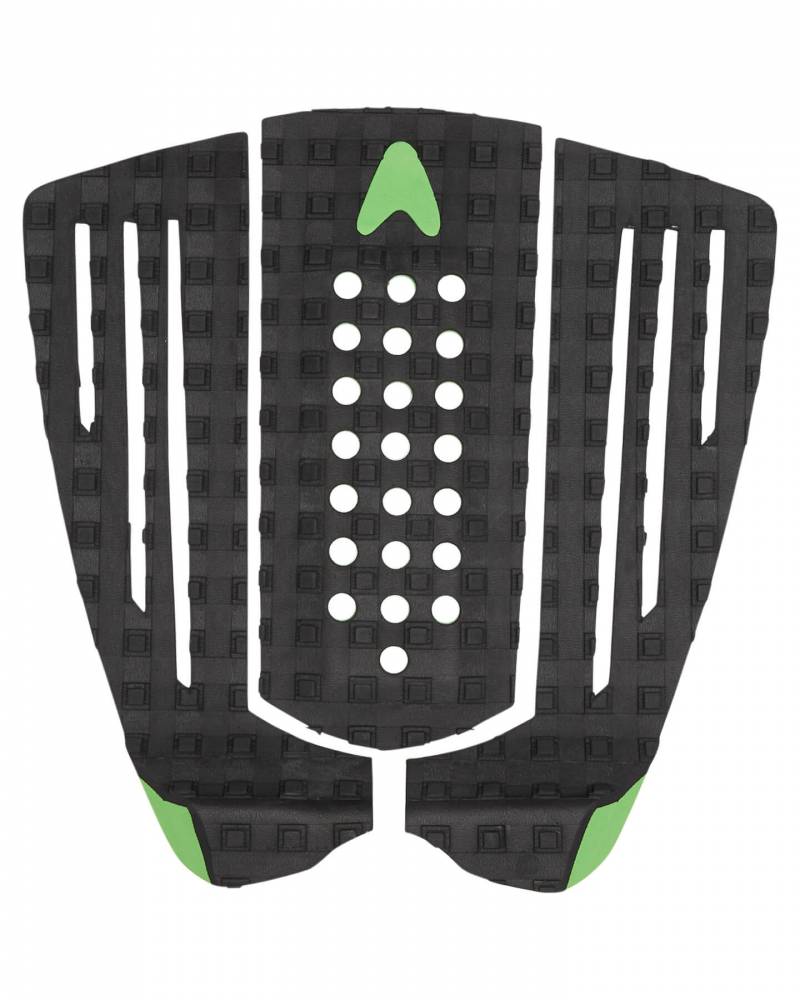 AstroDeck Gudauskas Black/Green Surfboard Traction Tail Pad