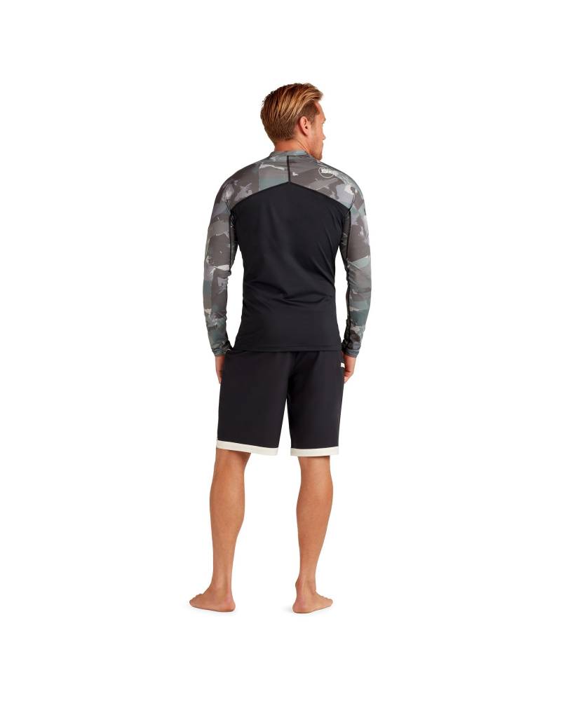 HD Snug Fit Long Sleeve Rashguard Crew - Apex Camo Small 