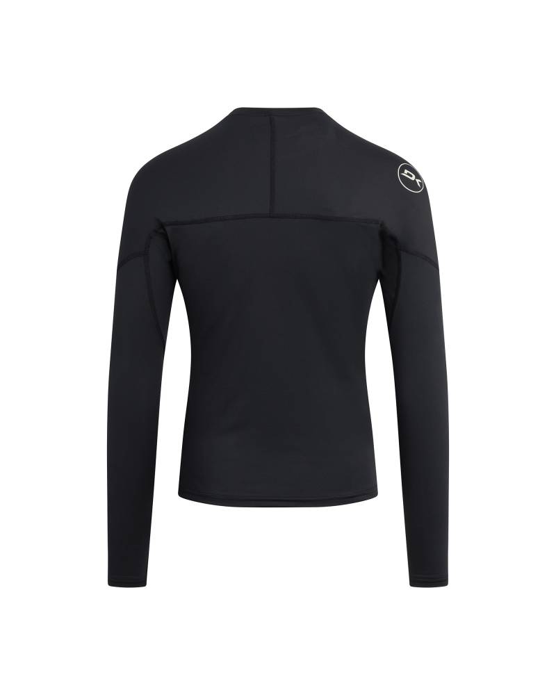 HD Snug Fit Long Sleeve Rashguard Crew - Black 