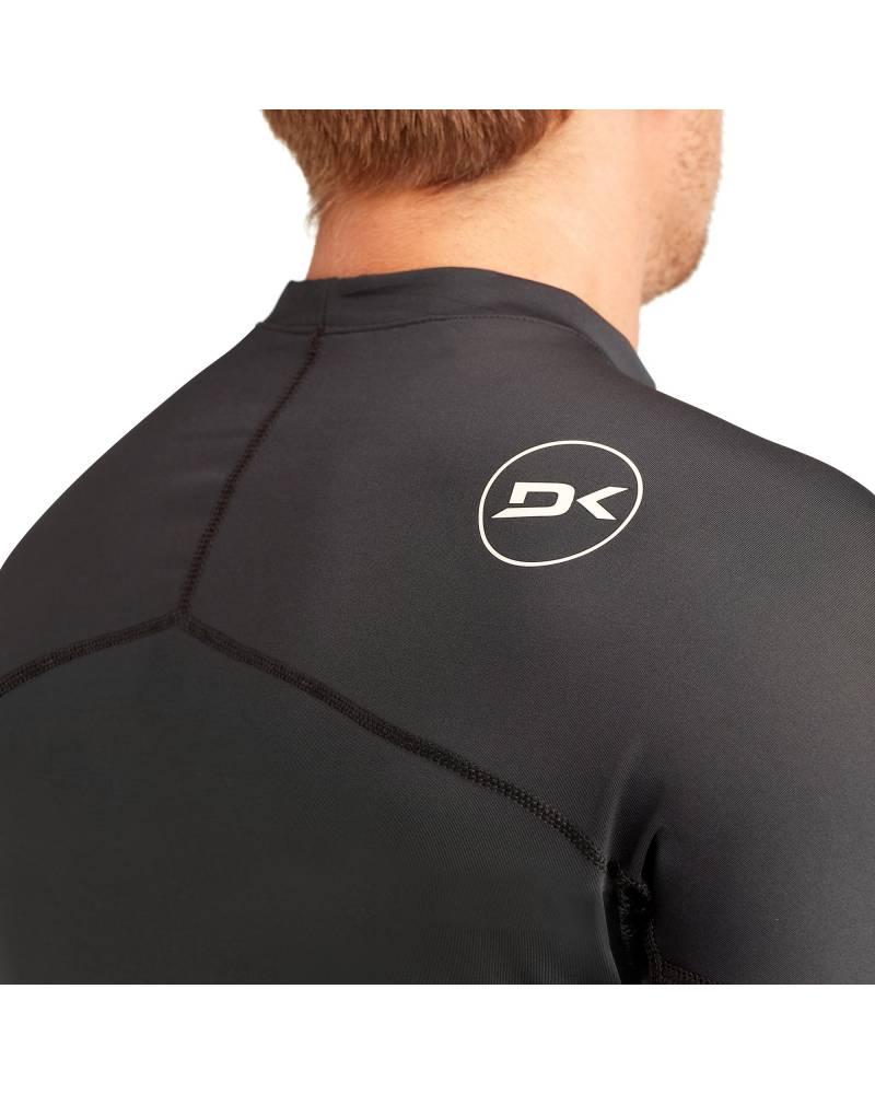 HD Snug Fit Long Sleeve Rashguard Crew - Black 