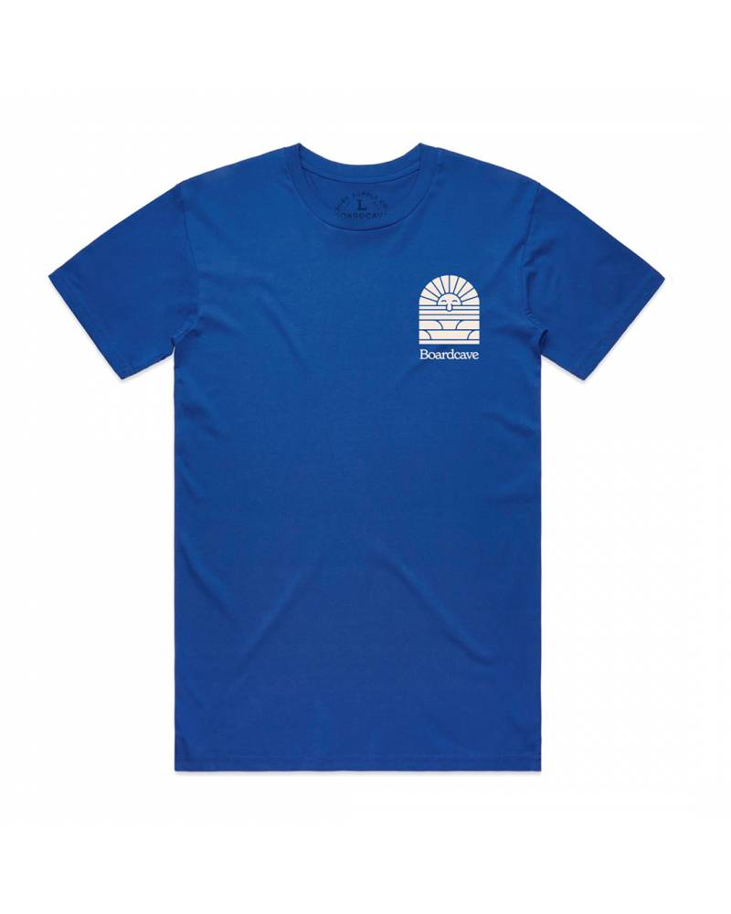 Boardcave Huey Tee - Blue - front