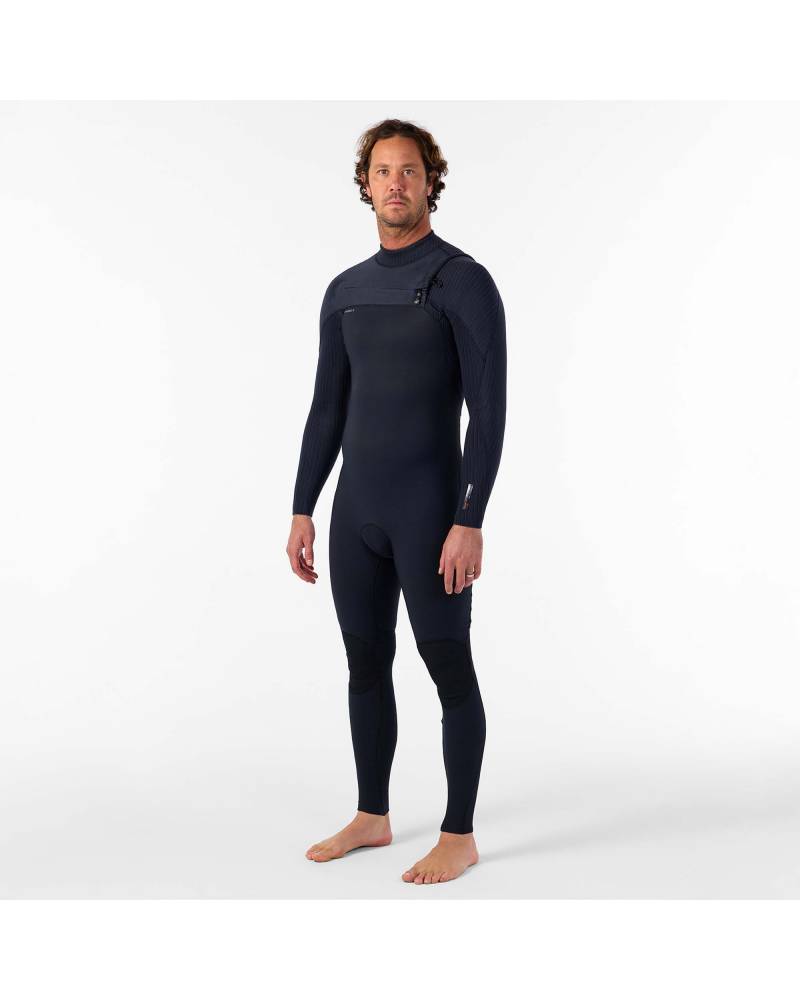 HyperFreak 3/2+ Steamer Chest Zip Wetsuit - Black