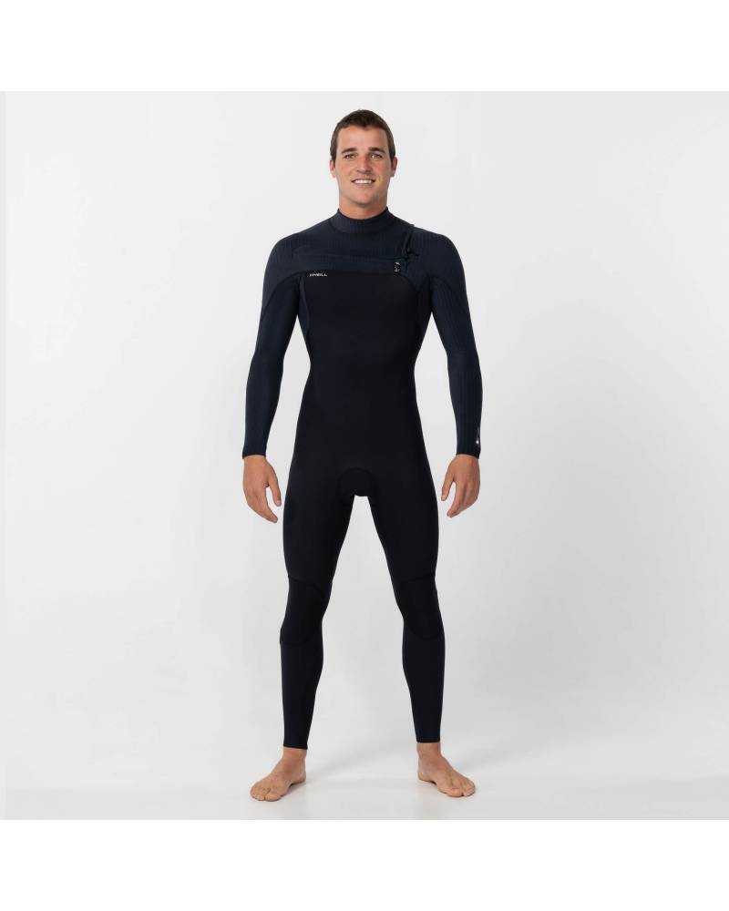 HyperFreak 3/2+ Steamer Chest Zip Wetsuit - Black