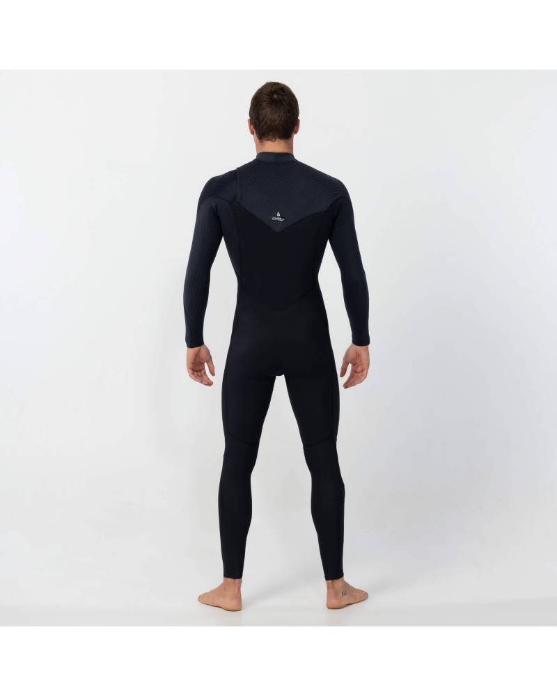 HyperFreak 3/2+ Steamer Chest Zip Wetsuit - Black