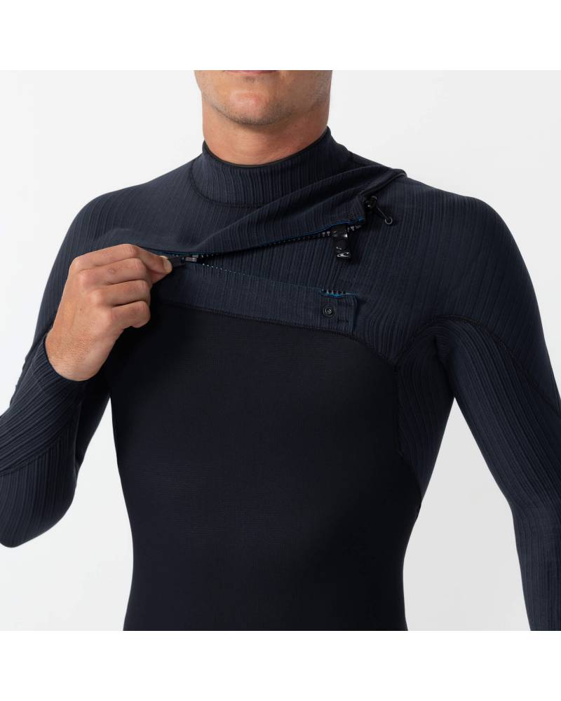 HyperFreak 3/2+ Steamer Chest Zip Wetsuit - Black