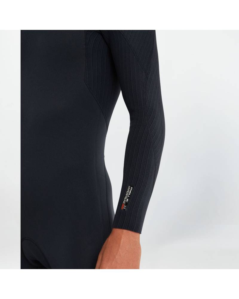 HyperFire 3/2mm Steamer Chest Zip Wetsuit - Black