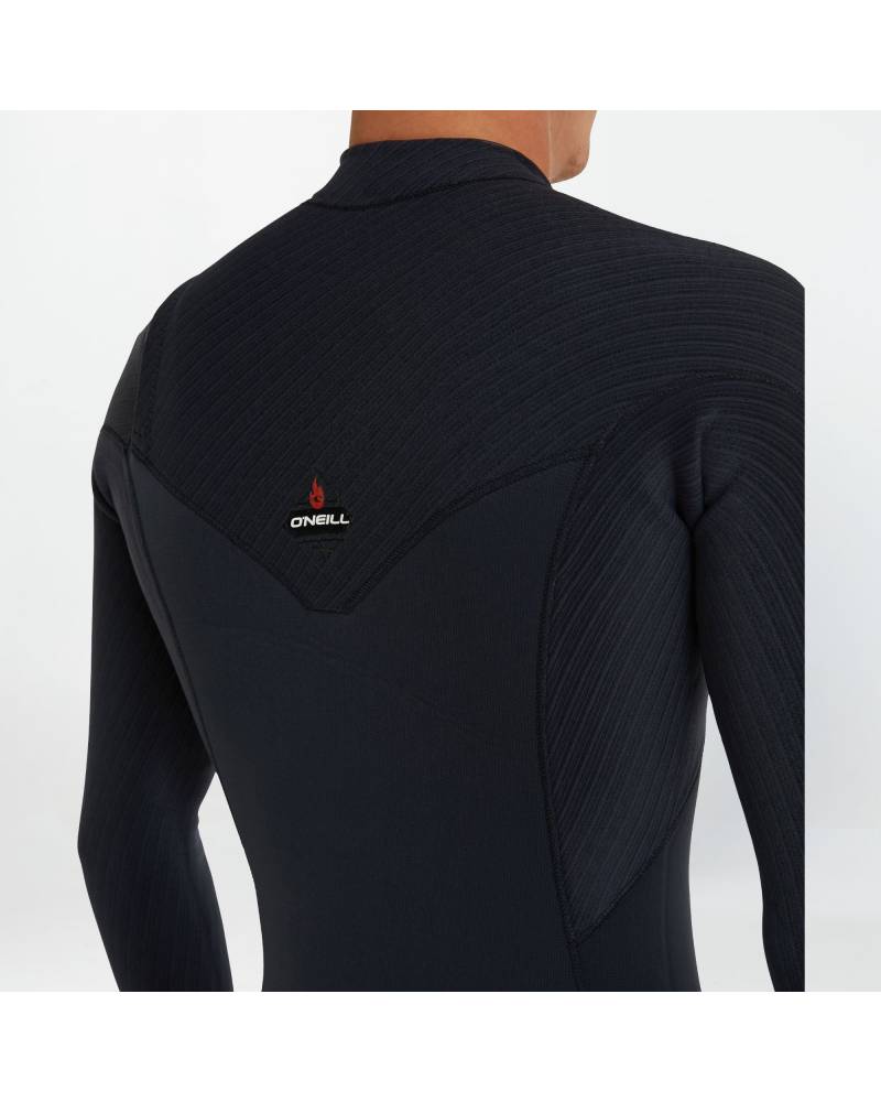 HyperFire 3/2mm Steamer Chest Zip Wetsuit - Black