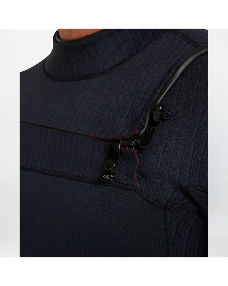 HyperFire 3/2mm Steamer Chest Zip Wetsuit - Black