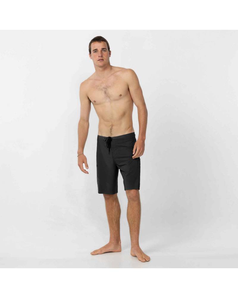 Model in Black Boardshorts