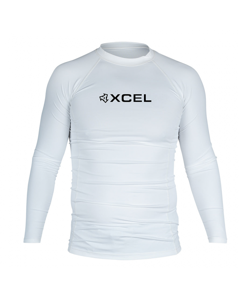 Mens Premium Long Sleeve UV - White 