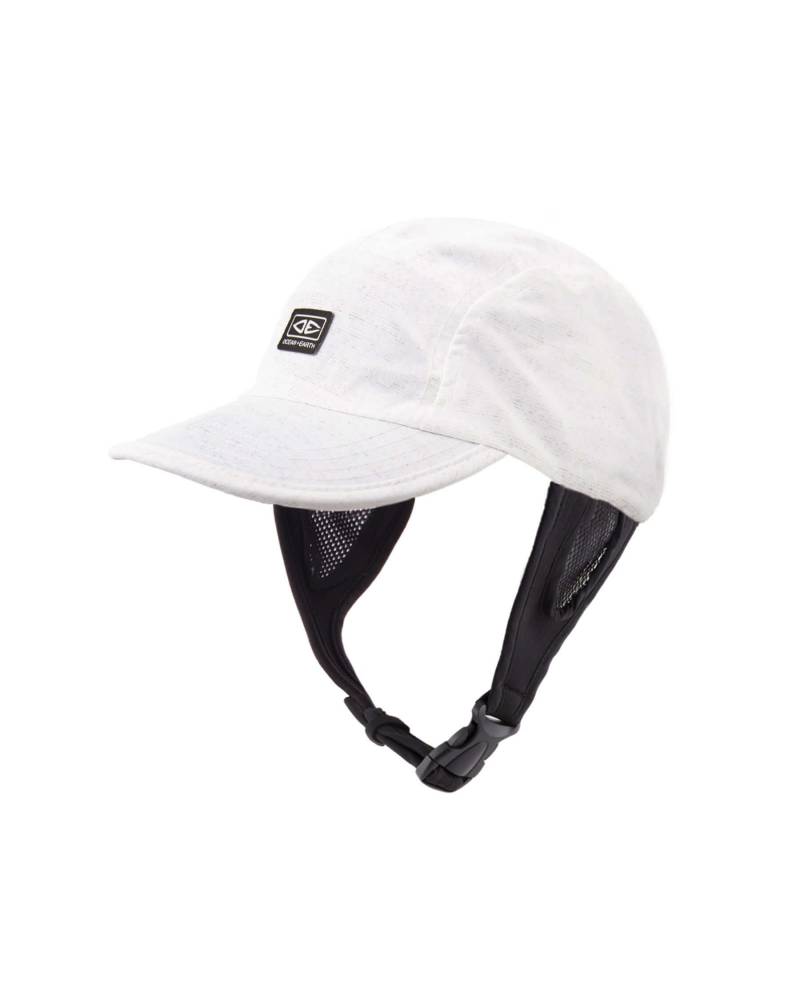 Indo 5 Panel Surf Cap - White Marle