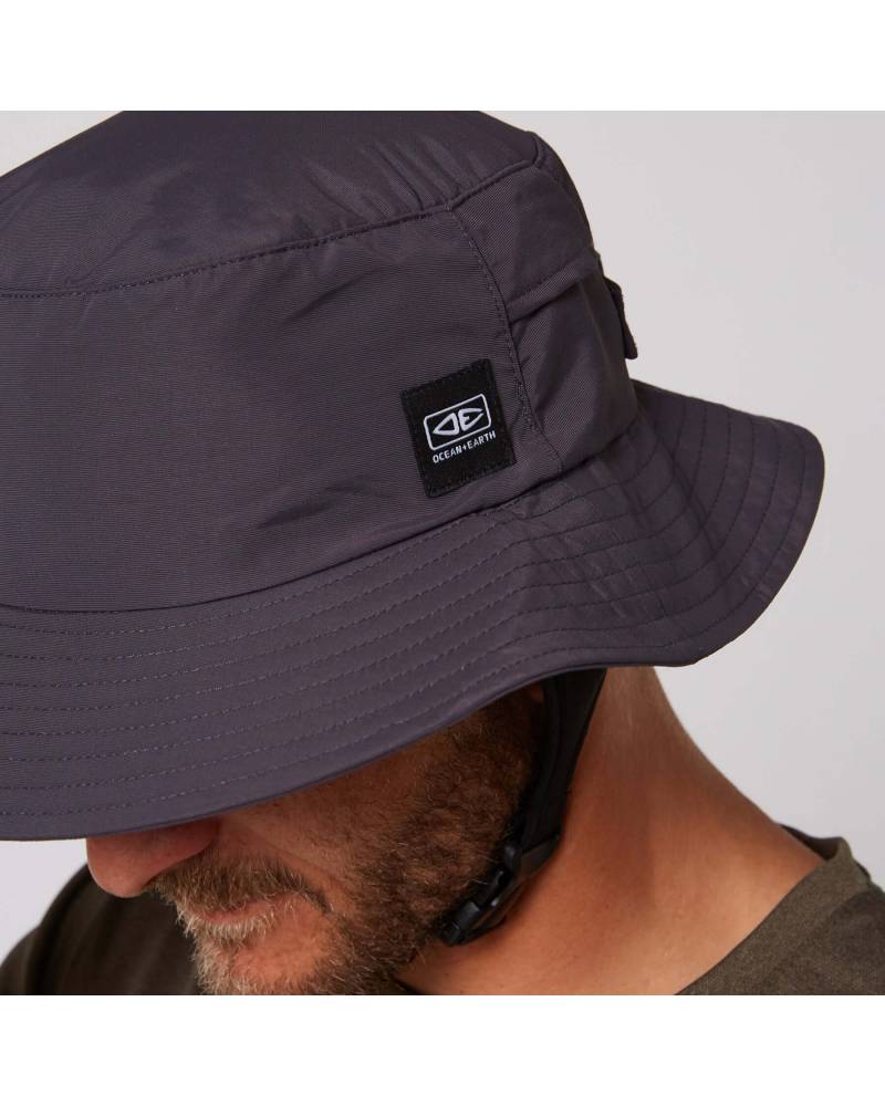 Indo Stiff Peak Surf Hat - Charcoal