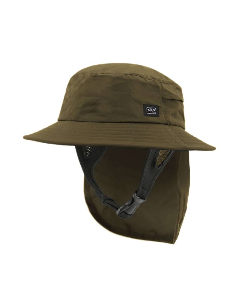 Indo Stiff Peak Surf Hat - Olive 