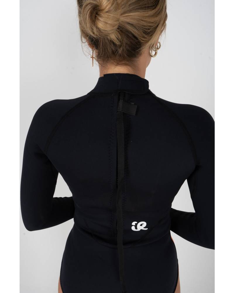 Inner Relm DiscoPop 2mm Springsuit zipper back details