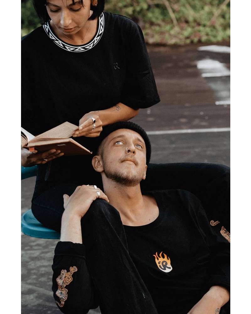 Inner Relm Bonfire Long Sleeve Hemp Tee 