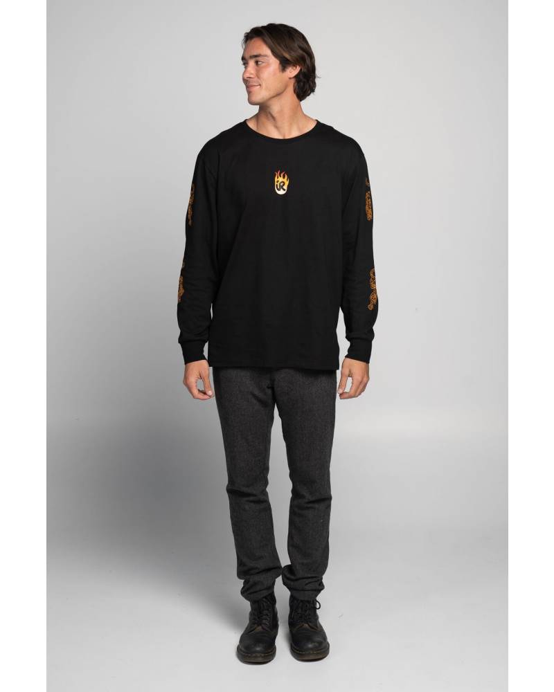Inner Relm Bonfire Long Sleeve Hemp Tee front