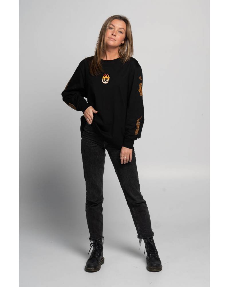 Inner Relm Bonfire Long Sleeve Hemp Tee front