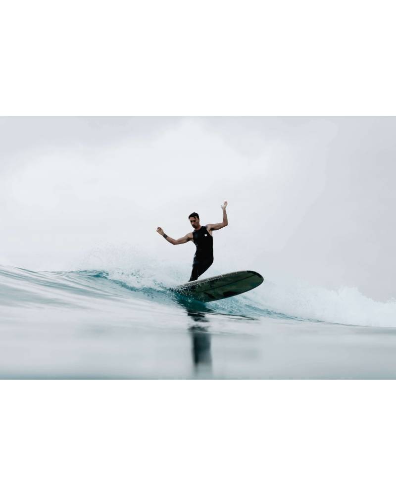 Inner Relm Daddy 3mm Long John Wetsuit model in action