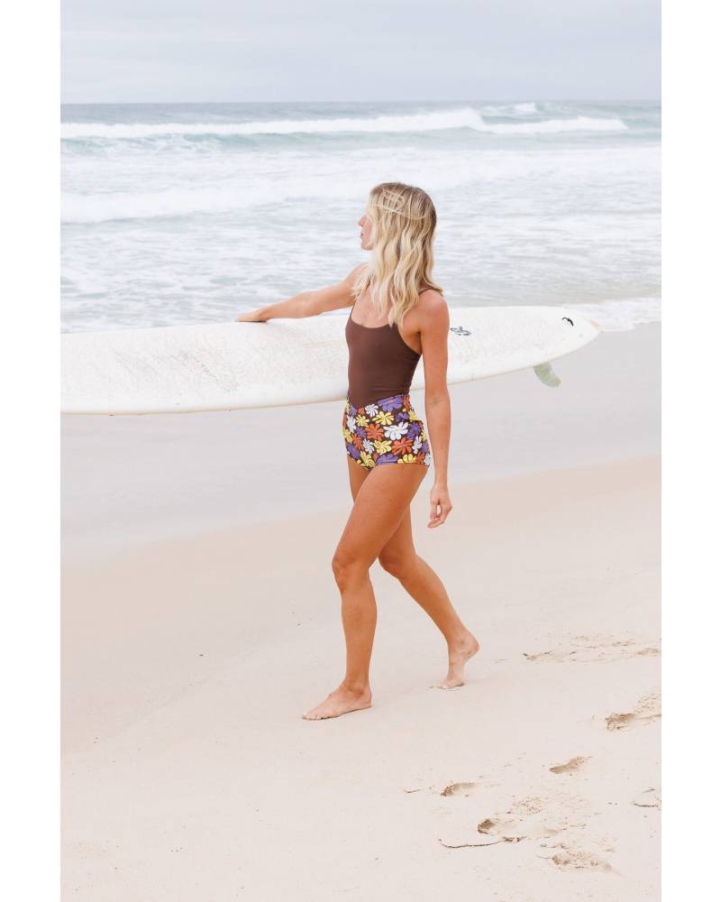 Close-up front view of surf suit