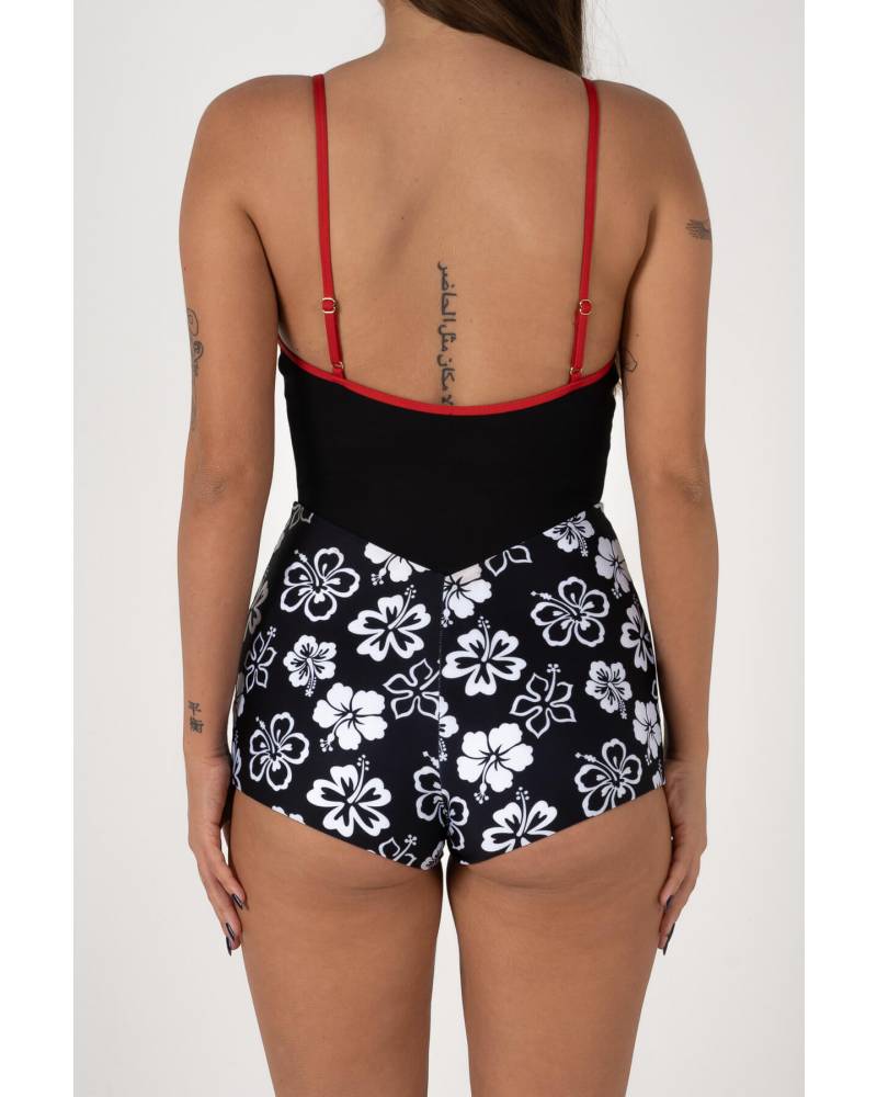 Back view surf suit