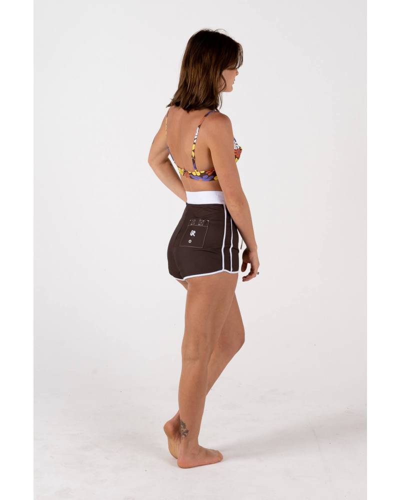 Close-up on back of boardshorts