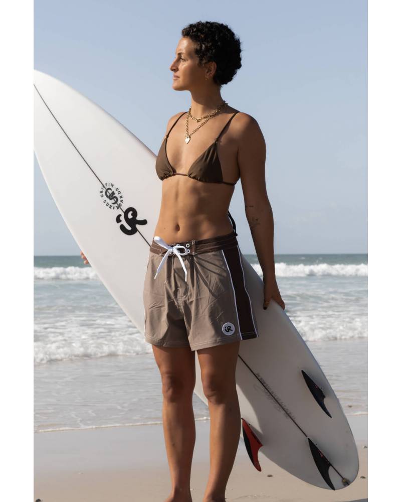Side view with surfboard