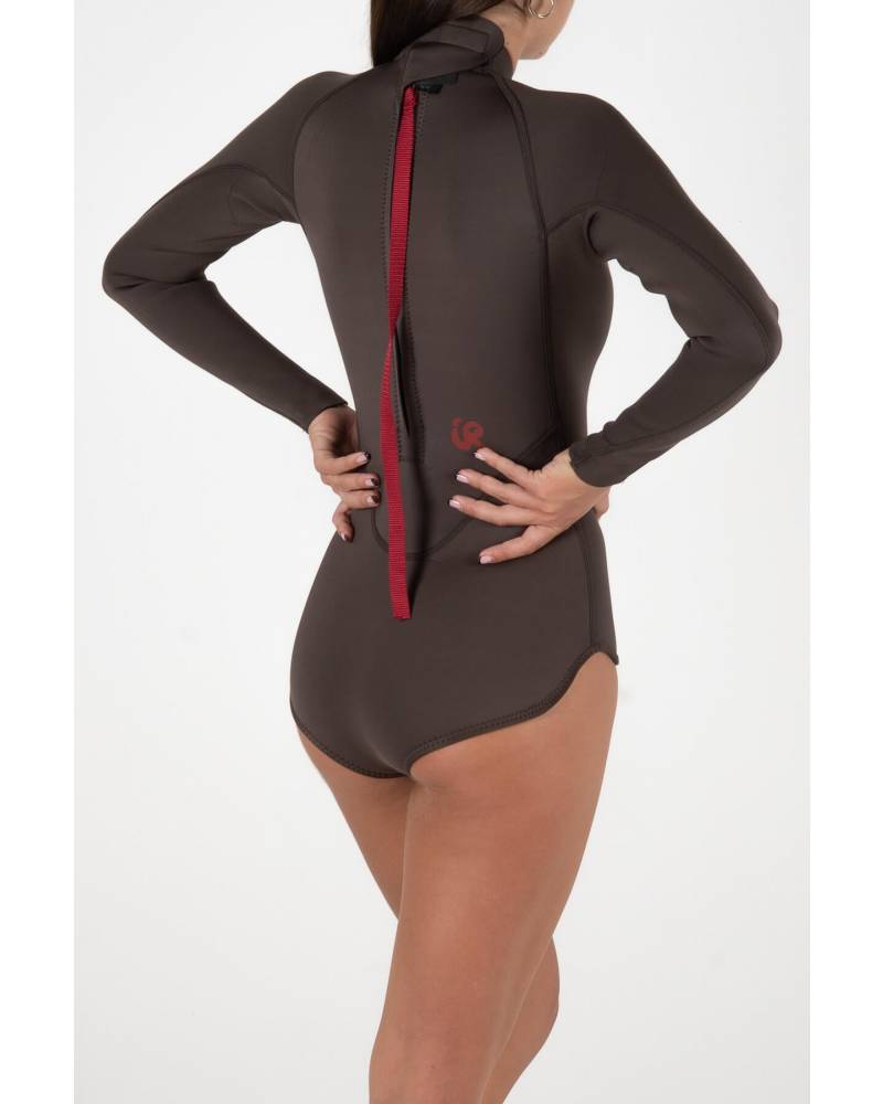 Back view with surfboard