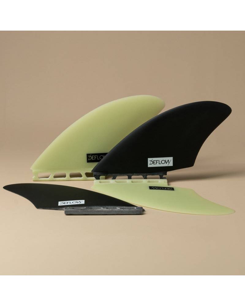 DEFLOW TWIN FINS KEEL - FUTURES | Black