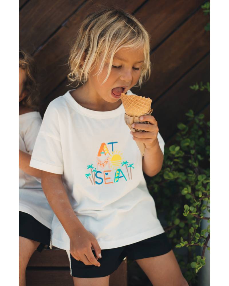 Kids Tee Close-up with Ice Cream