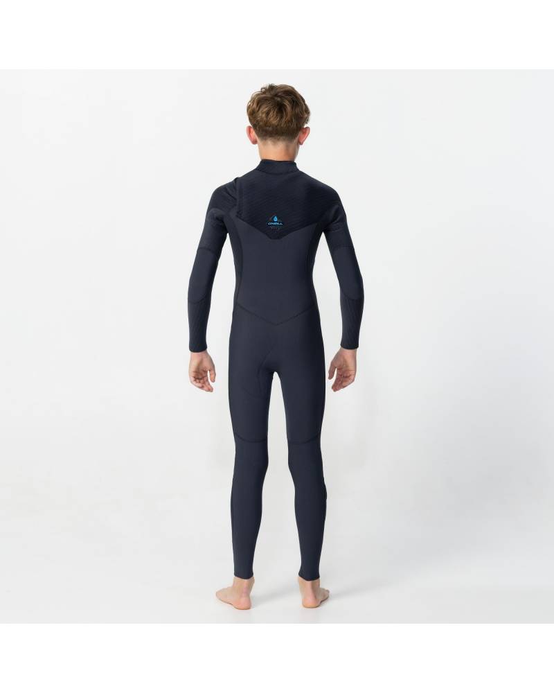 Boy's HyperFreak 4/3+ Steamer Chest Zip Wetsuit - Gunmetal