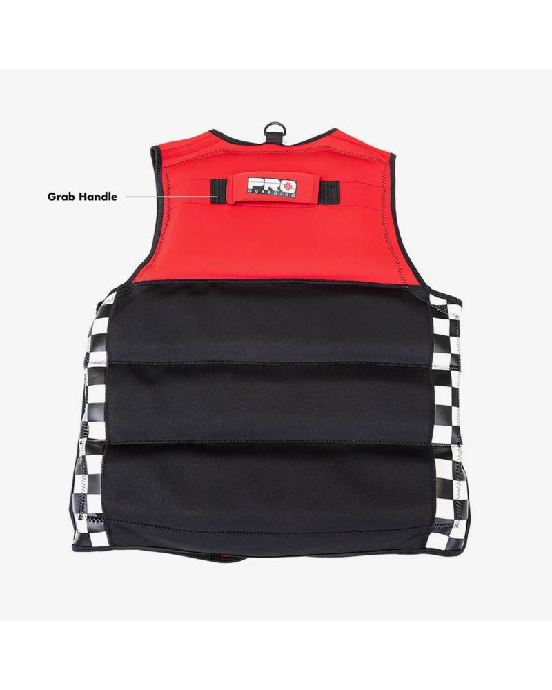 Jet Ski Life Vest - Black and Red