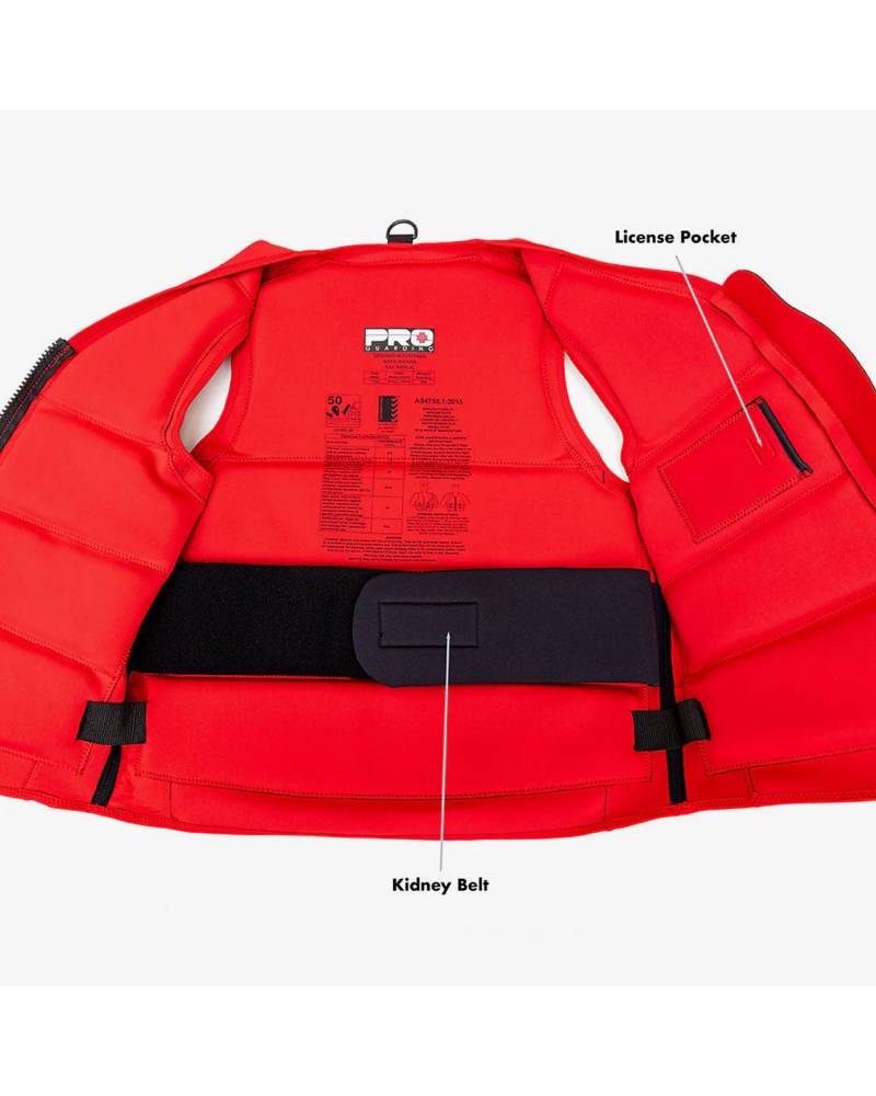 Jet Ski Life Vest - Solid Red