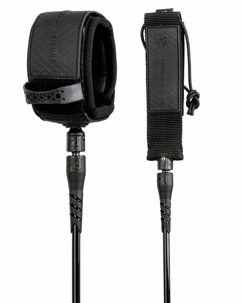 10FT RELIANCE LONGBOARD ANKLE LEASH - BLACK all