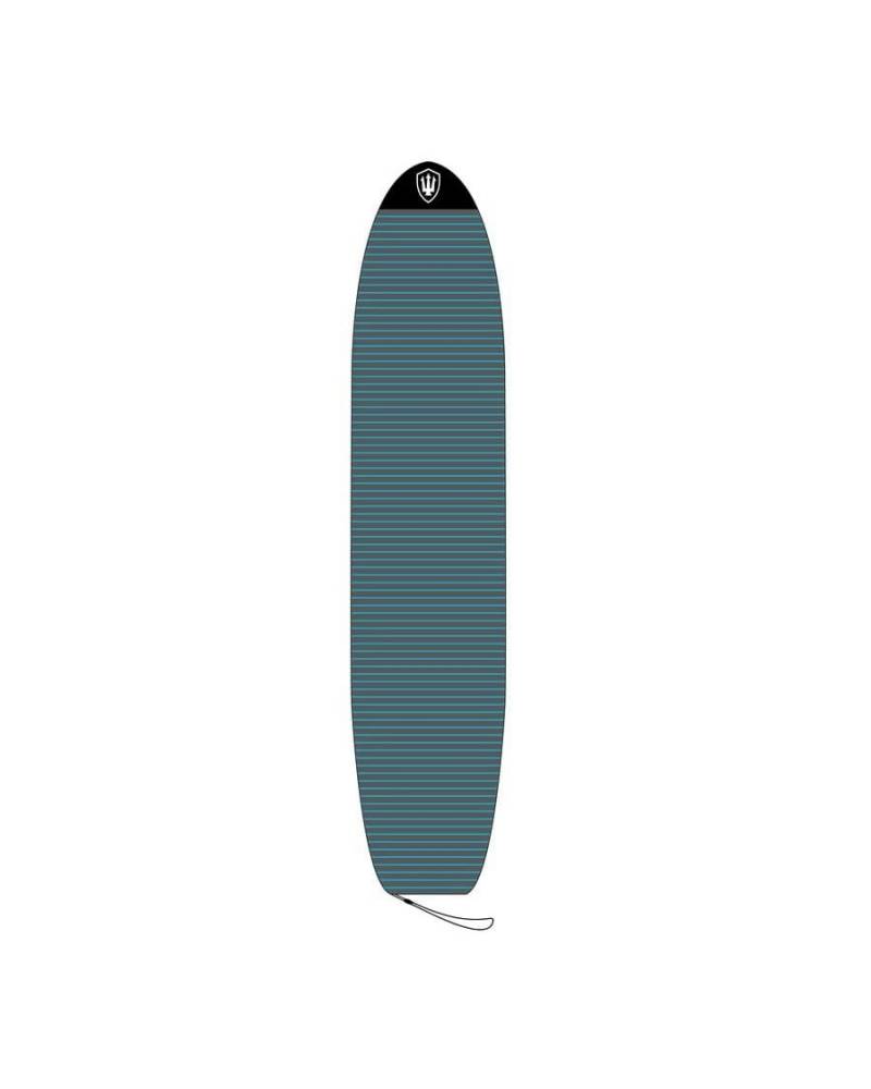 Longboard Stretch Cover-Charcoal / Blue-8'1