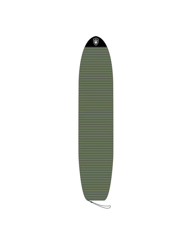 Longboard Stretch Cover-Charcoal / Blue-8'1
