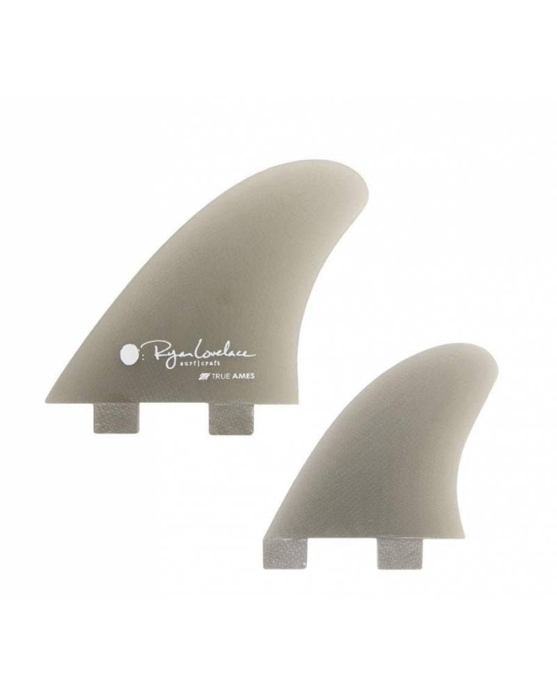 True Ames Lovelace Piggyback Quad Surfboard Fins - Smoke (FCS)