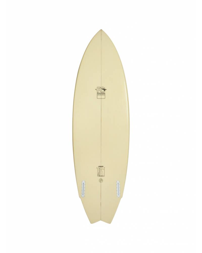 Mako Twin - Beige/Sand (FCD Surfboards) - 5' 8" x 19.71 x 2.57 x 31.2L