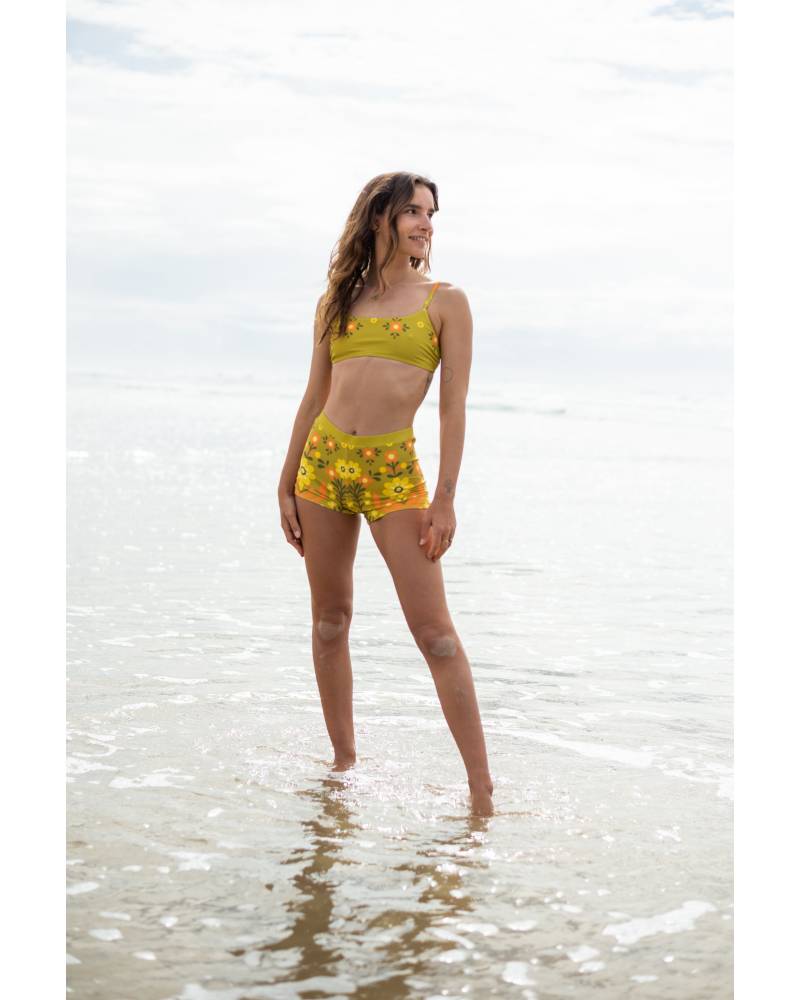 Bikini top front view beach