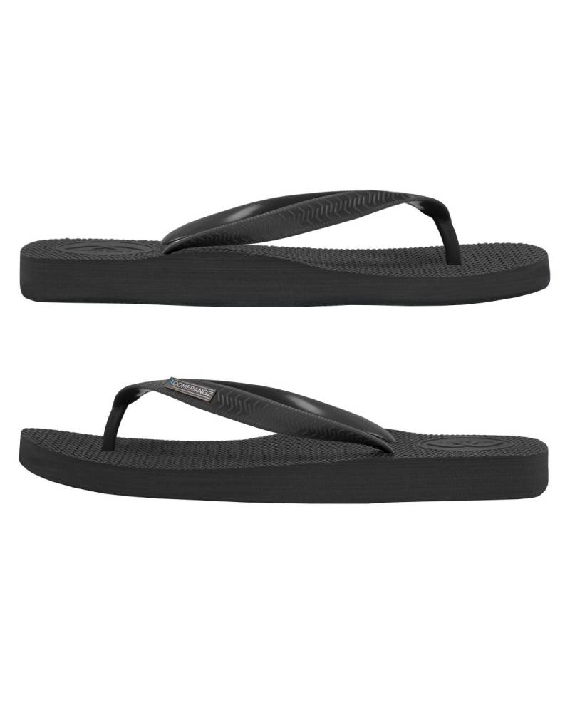 Boomerangz Men's Black Thongs side