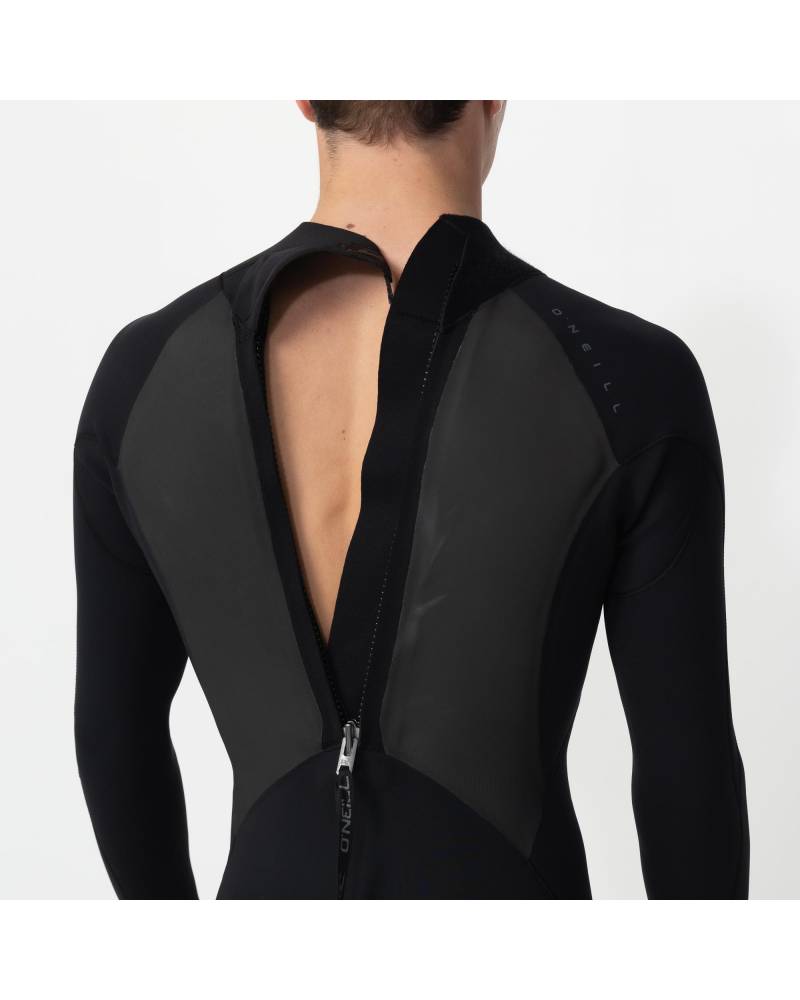 Men's Defender 3/2mm Steamer Back Zip - Black