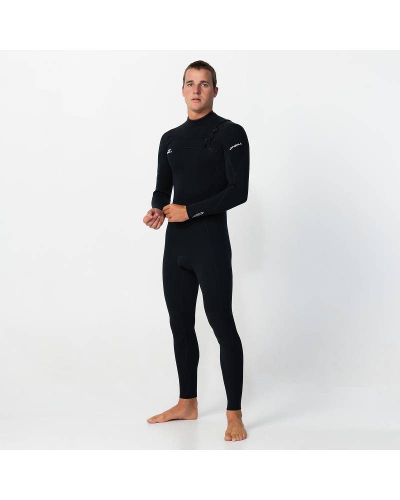 Men's Reactor 3/2mm GBS Steamer Chest Zip - Black
