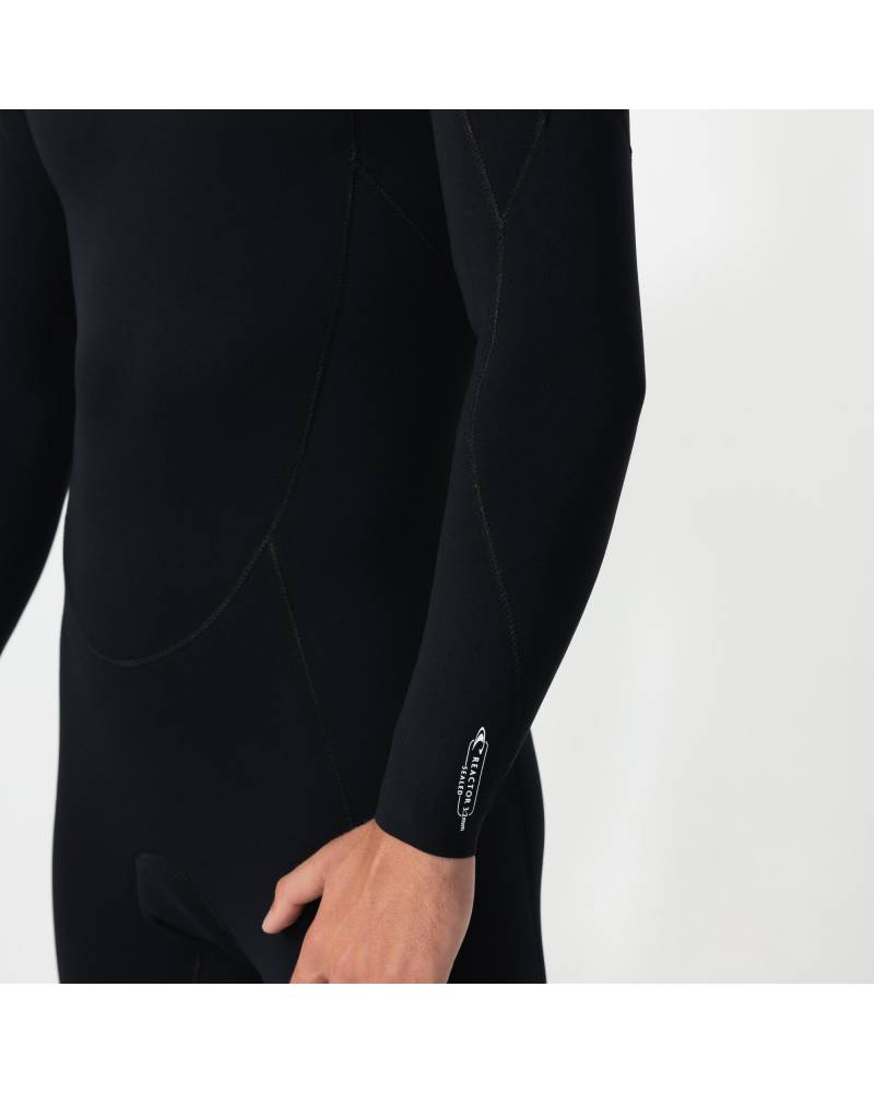 Men's Reactor 3/2mm GBS Steamer Chest Zip - Black