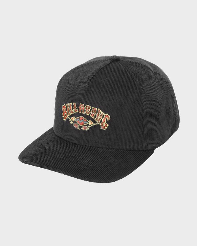 Mens Heritage Snapback Cap - Black