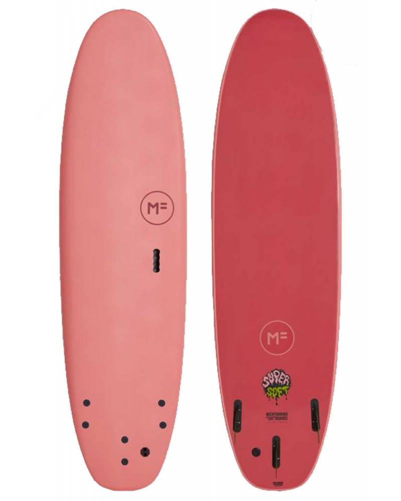 SUPERSOFT TRI 6'6 - CORAL/MERLOT