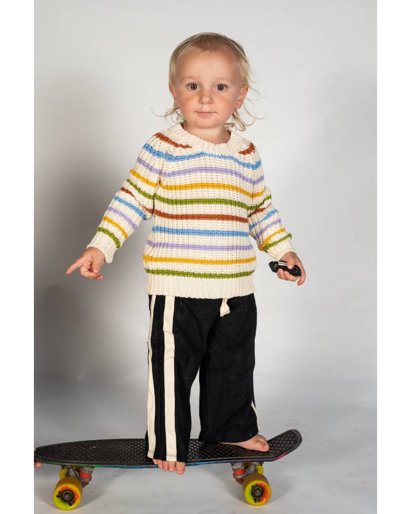 Mini Terry Pant in Black - Atmosea